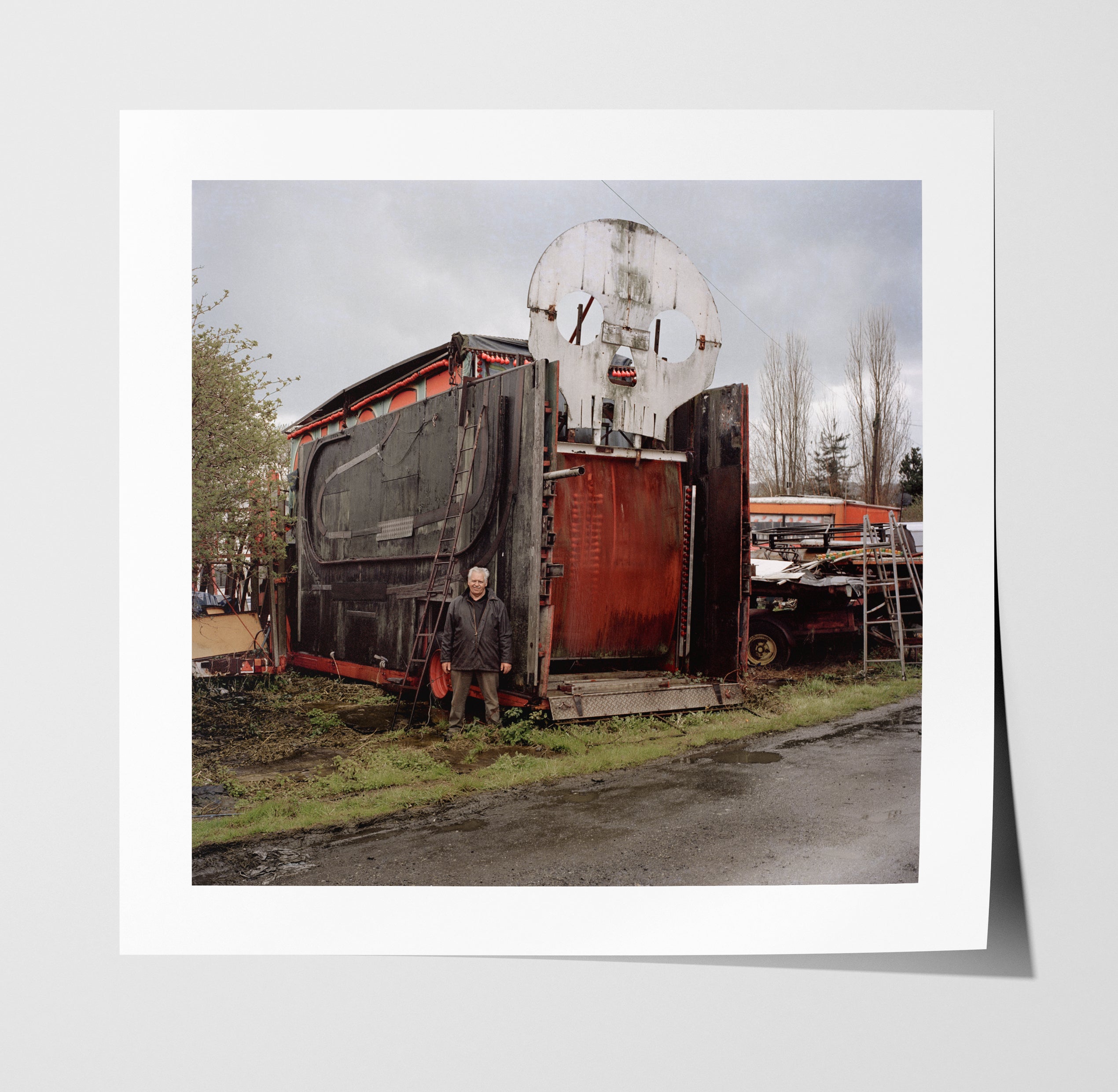 Francis Gavan, Ghost Train Ride, Pottery Fields, Leeds, Spring 2006 -12x12" Pigment Print